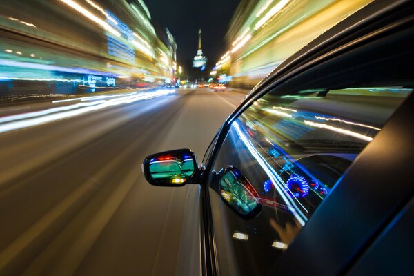 Luces de carretera de la máquina de velocidad