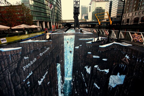 Londres pluvieux dans le reflet des flaques d eau