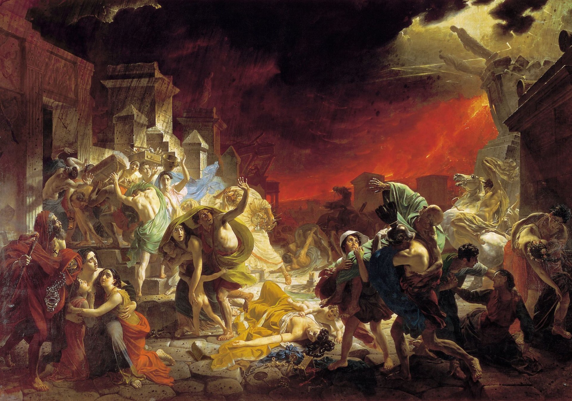 karl brullov le dernier jour de pompéi tableau