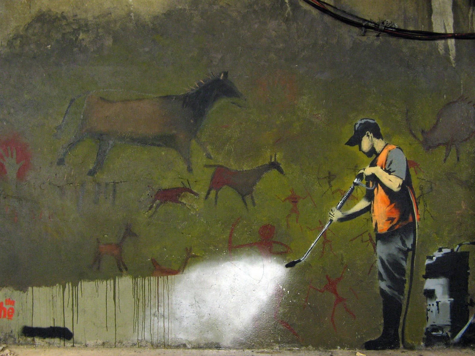 cavernicolo graffiti banksy