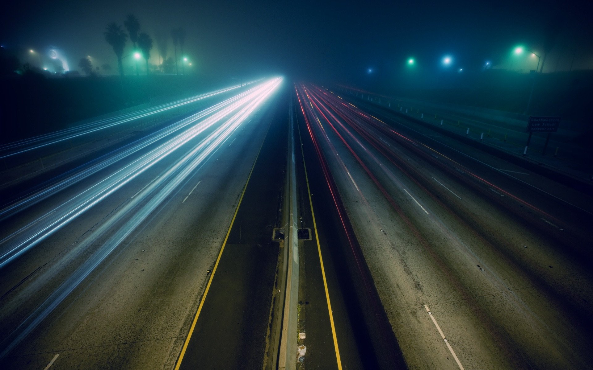 noche pista carretera auto velocidad varios foto imagen fondo de pantalla