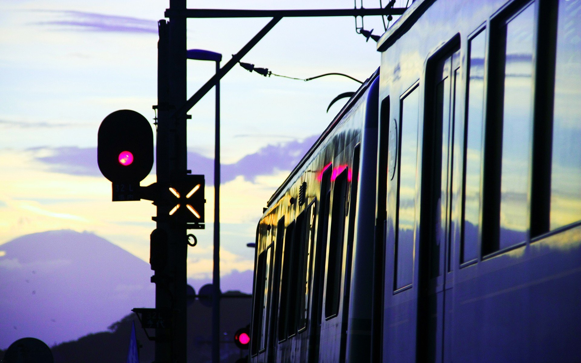 wagon métro feux de circulation