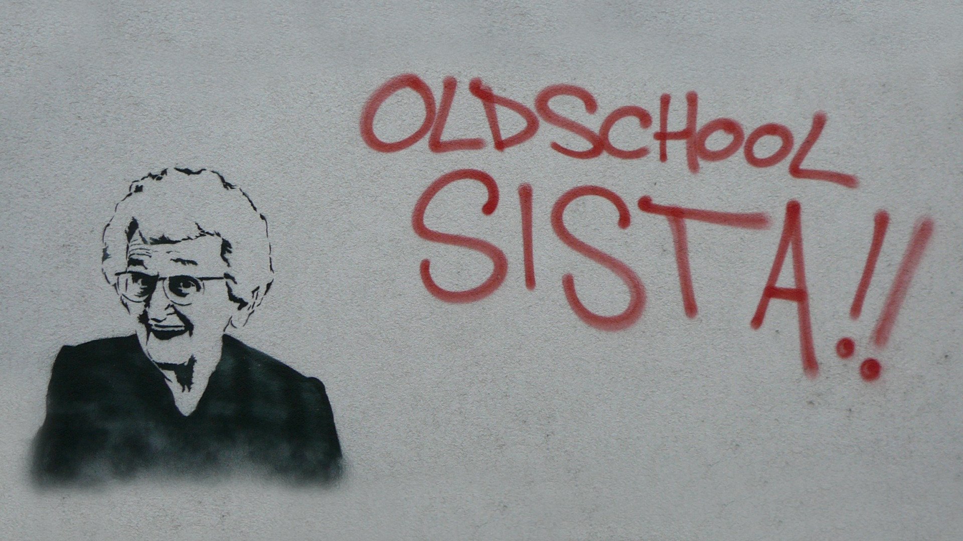 old school sista graffiti granny