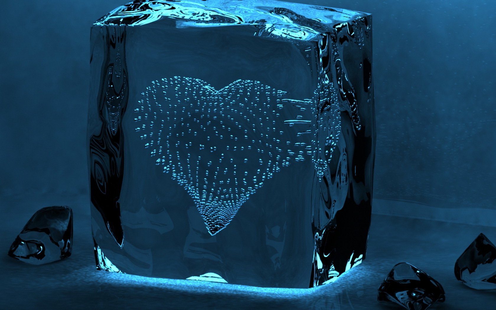 corazón hielo fondos de pantalla