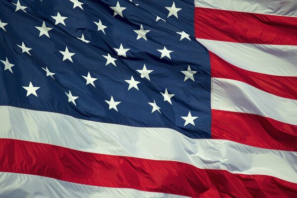 La bandiera emergente degli Stati Uniti D America