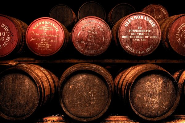 Wine cellar and valuable barrels