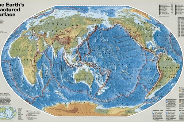 En el mapa se encuentran la materia y las islas