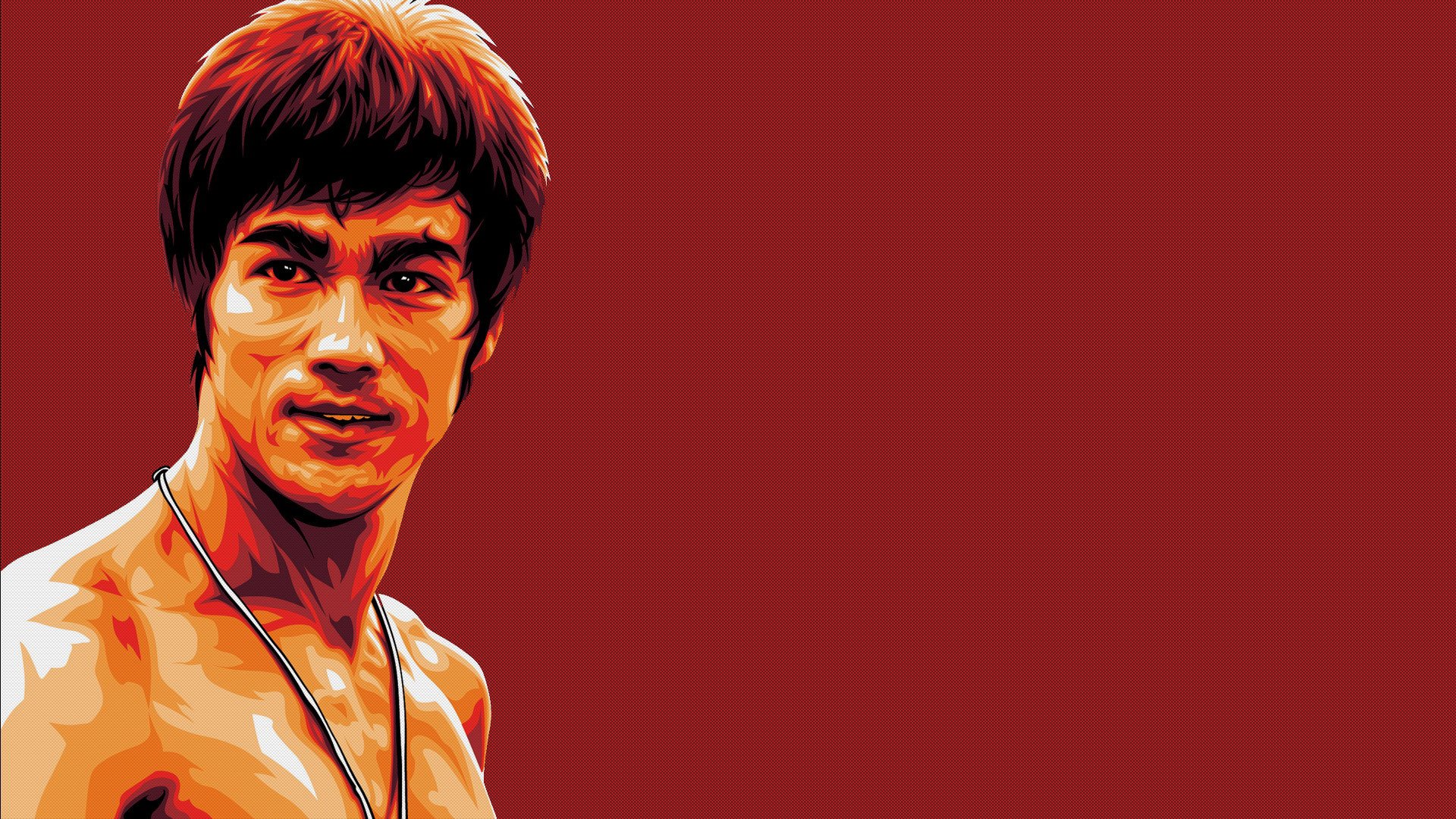 bruce lee legenda pamięć mistrz rysunek czerwony