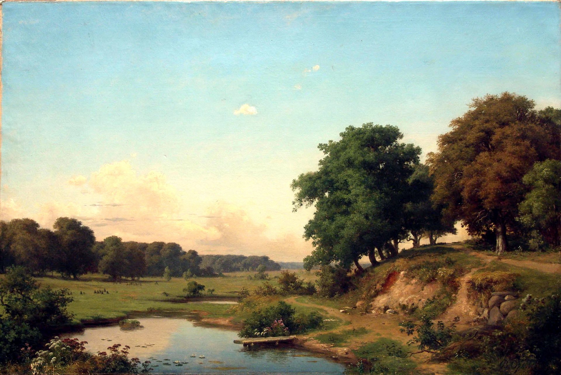 orlovsky paysage étang