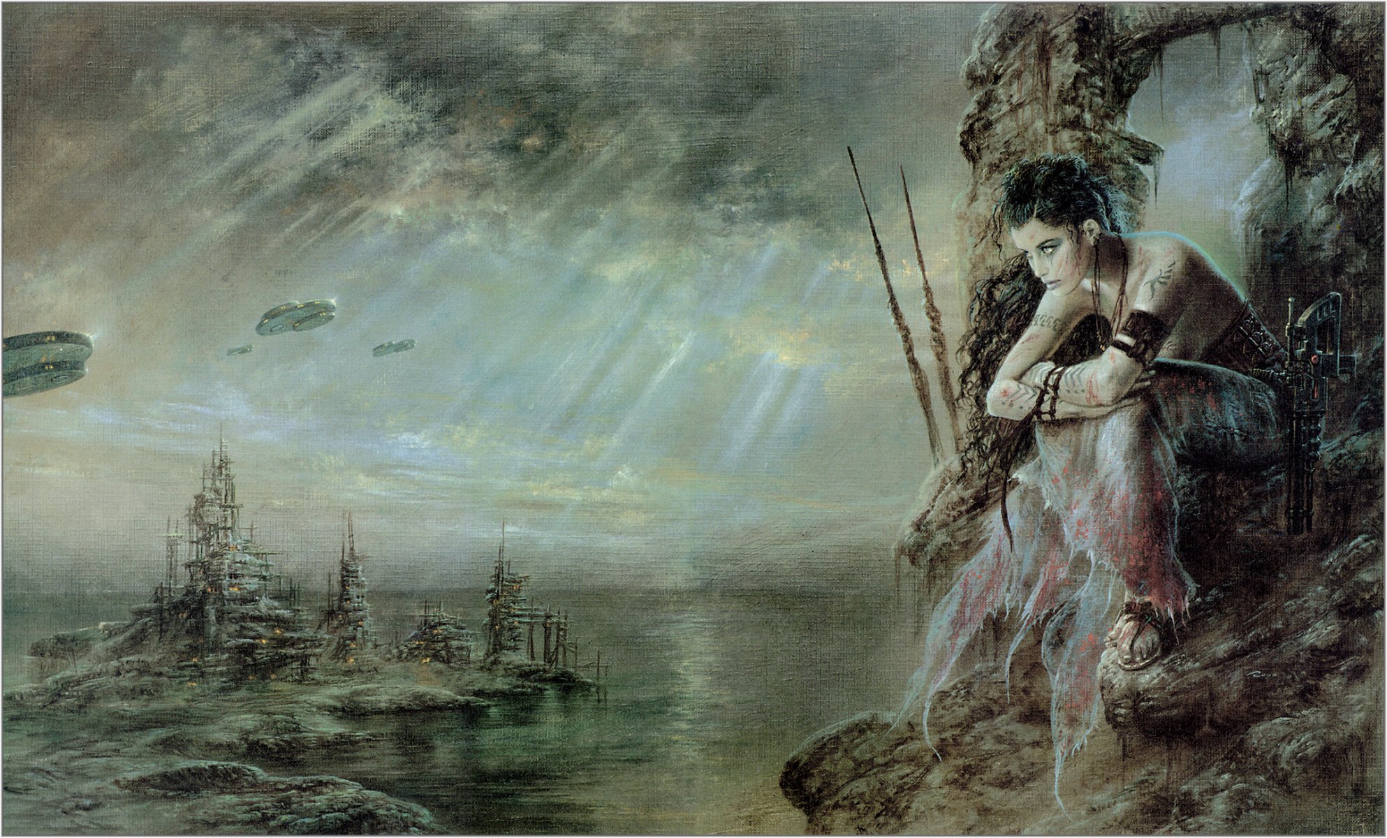 pittura pittura luis royo l attesa