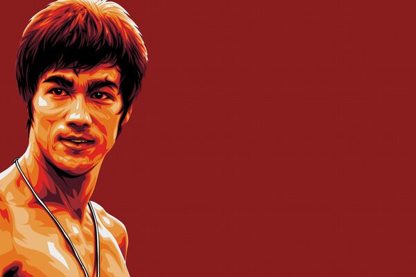 Dibujo del legendario Bruce Lee