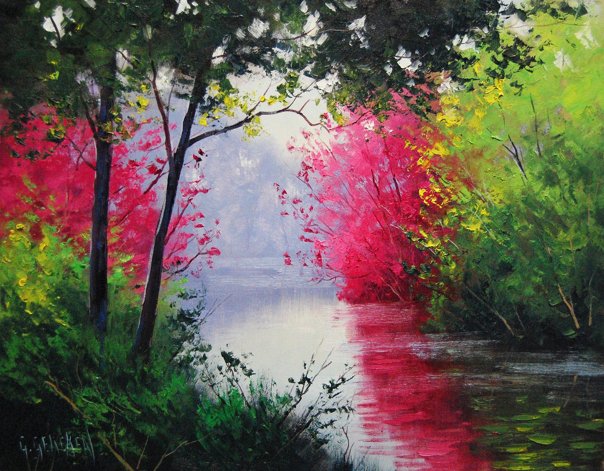 art picture artsaus quiet stream by graham gercken