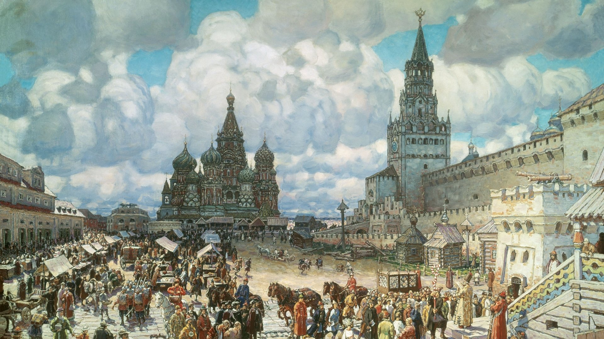 pattern red square oil vm vasnetsov russia