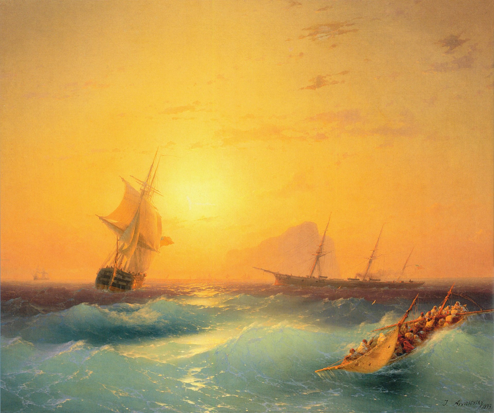 aivazovsky pattern sea painting