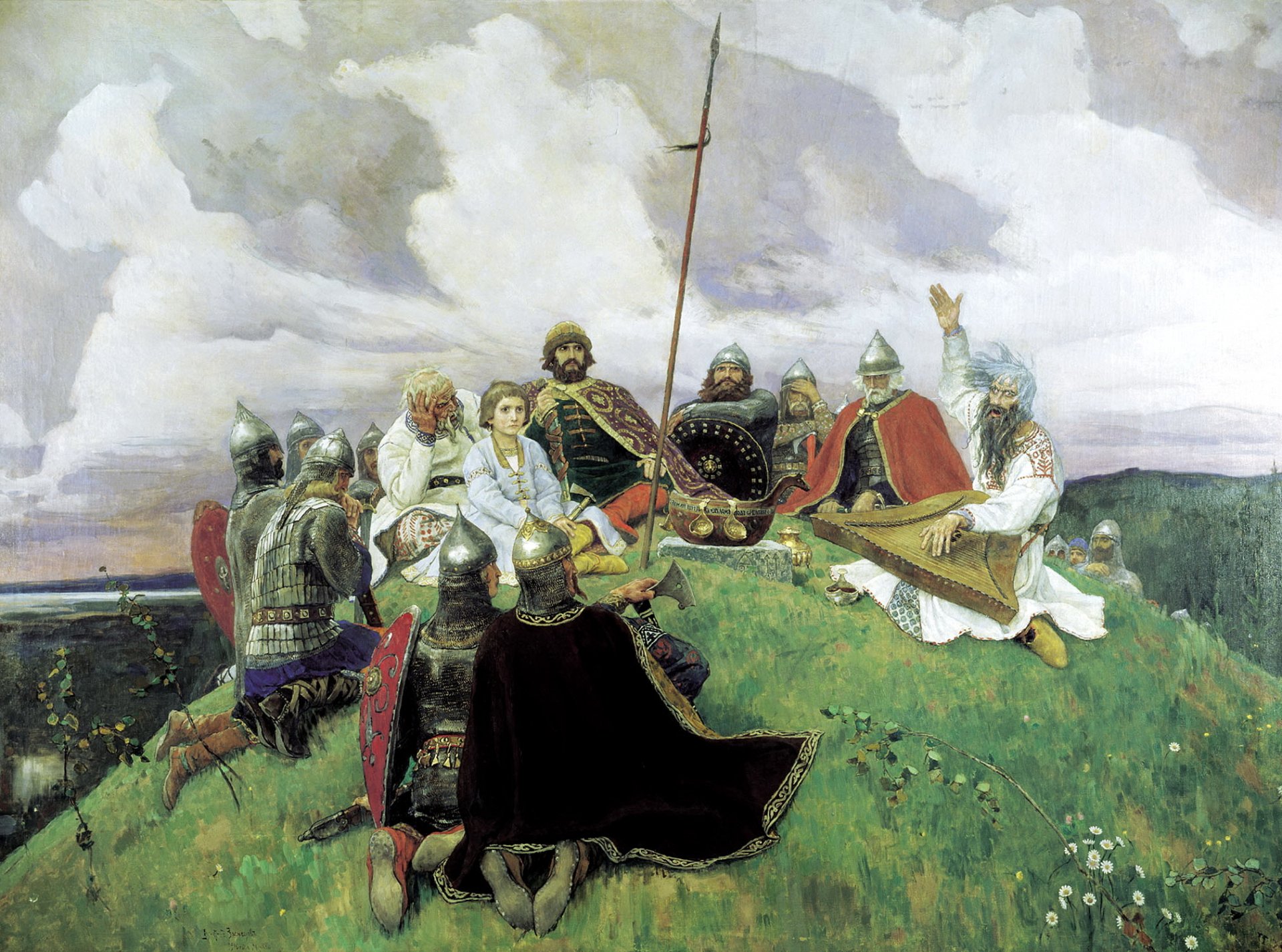 peinture vasnetsov victor bayan histoire russe conte