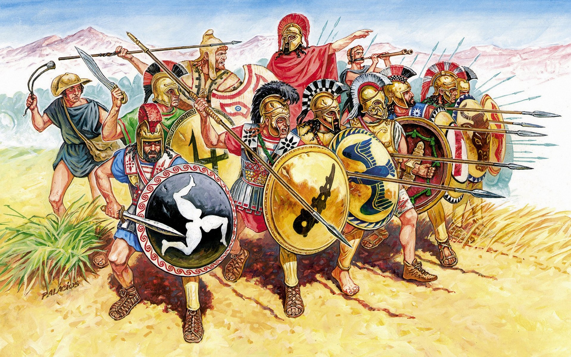 rome armée peinture palacios grec infanterie v-iv siècles av.