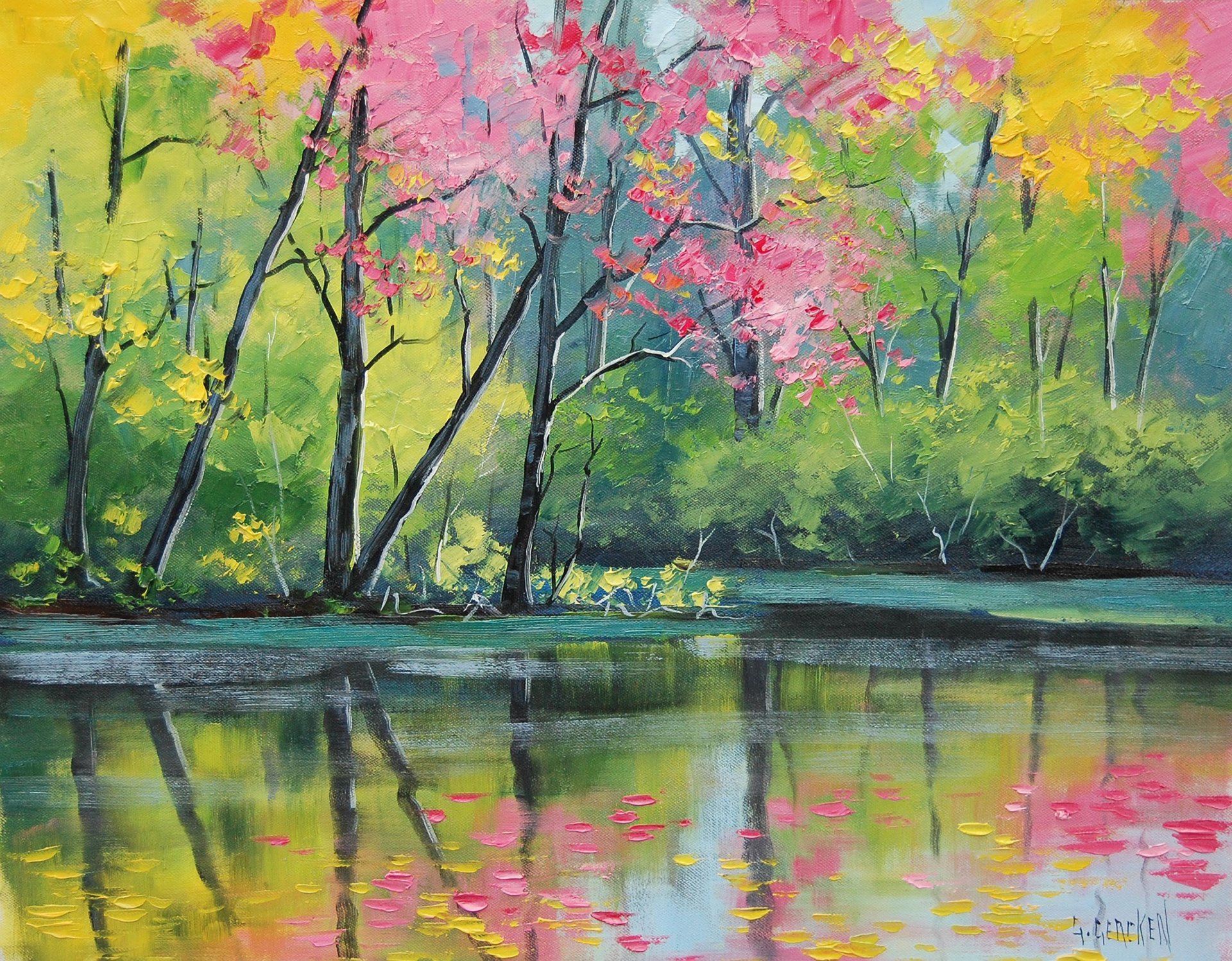 art rysunek artsaus river colors