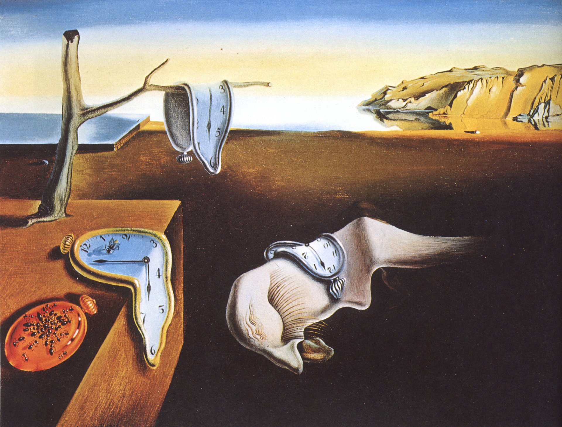 salvador dali persistenz der erinnerung 1931 berühmt malerei künstler surrealismus leinwand öl uhr zeit