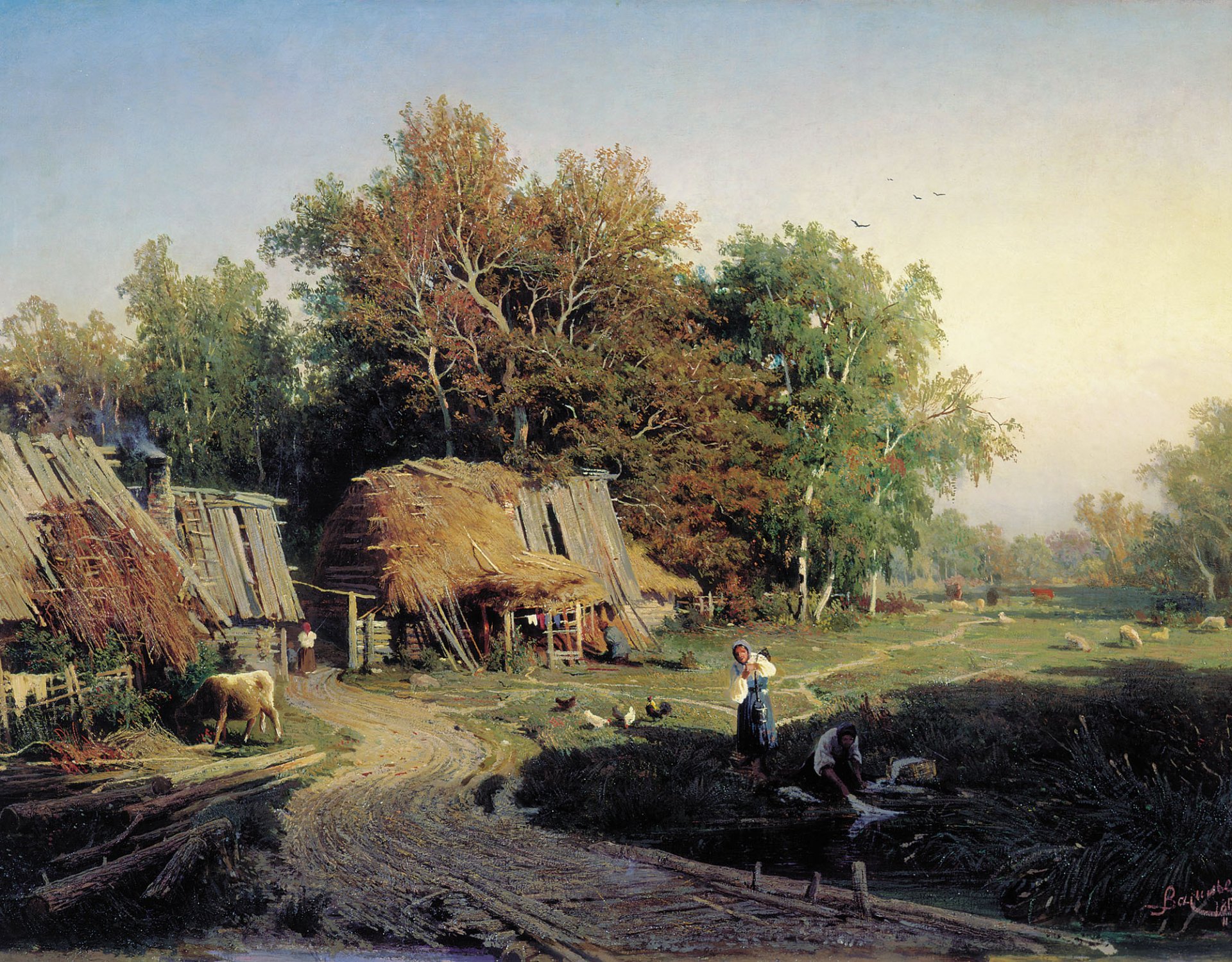 vassiliev village peinture