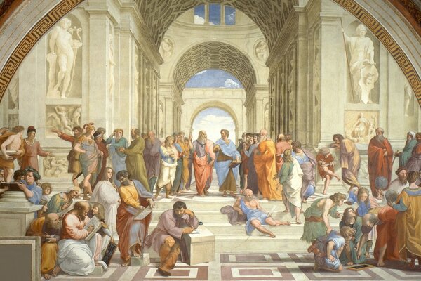 The famous painting by Raphael Santi