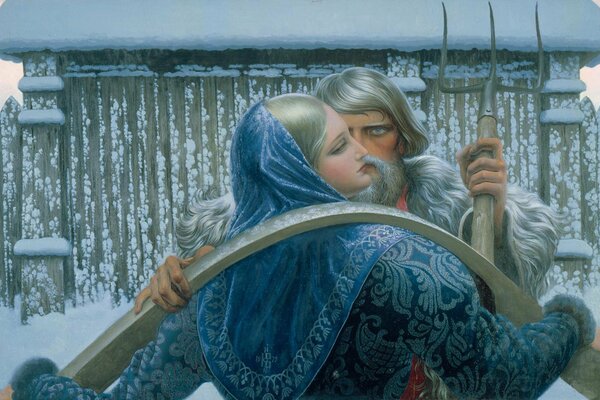 Il dipinto di Konstantin Vasiliev incontro accidentale»