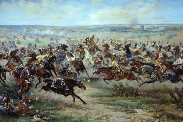 The Russian-French War by the artist Mazurovsky