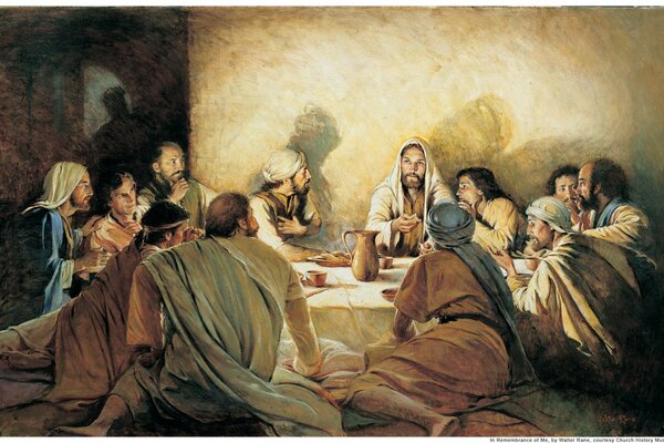 Ostatnia kolacja przy świecach Jezusa