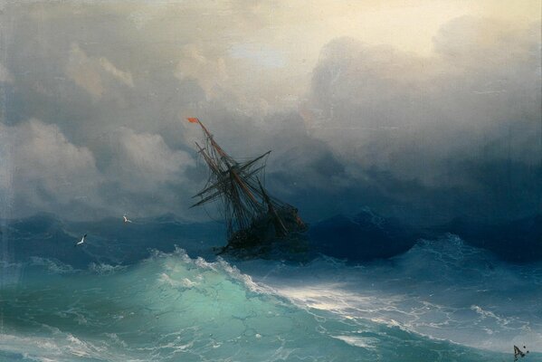 Heavy wind, sea, storm