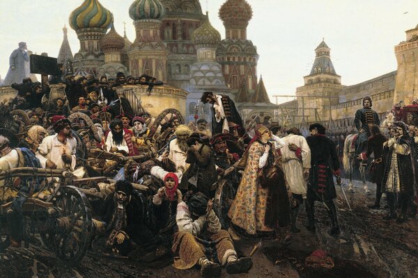 Morning Streletskaya execution painting