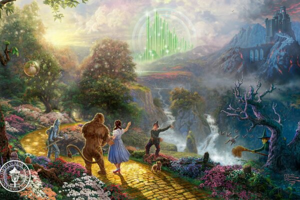 The Emerald City of fairy-tale characters