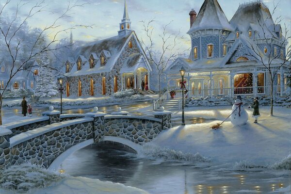 Robert Finale s painting- Christmas