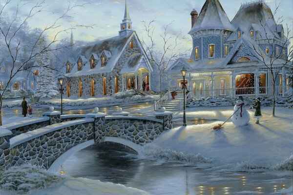 Pintura de Robert Finale-Navidad