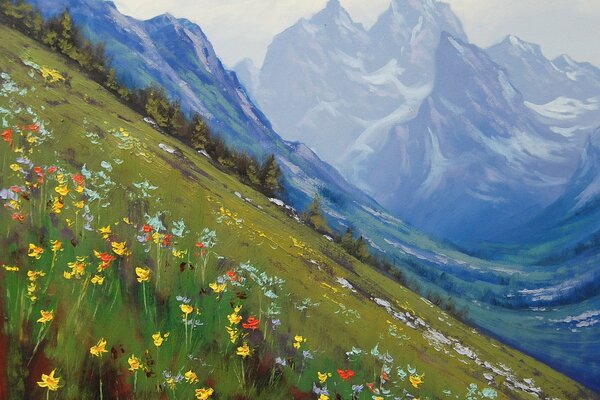 Art spring in the Rocky Mountains