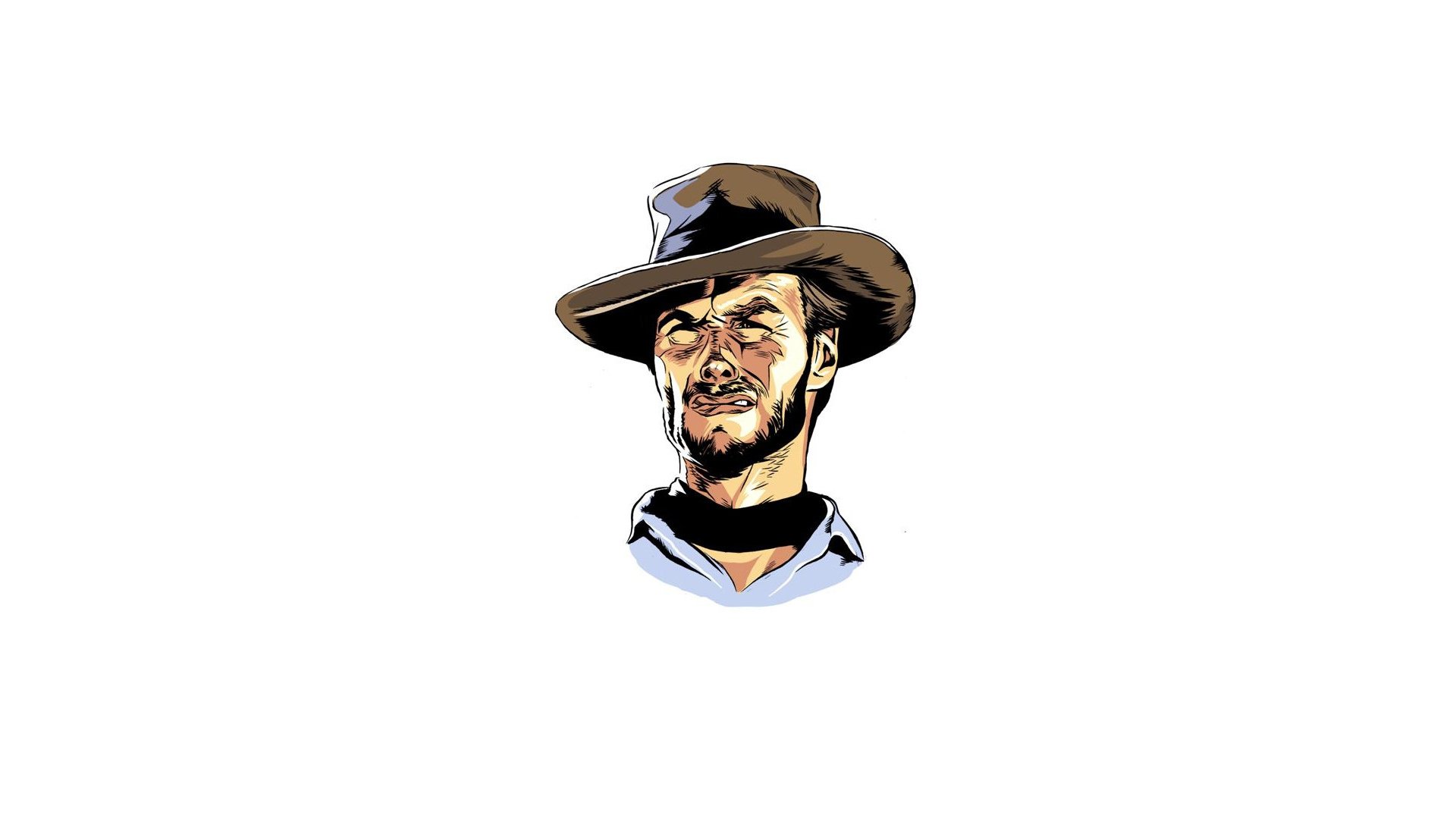 clint eastwood face minimalism