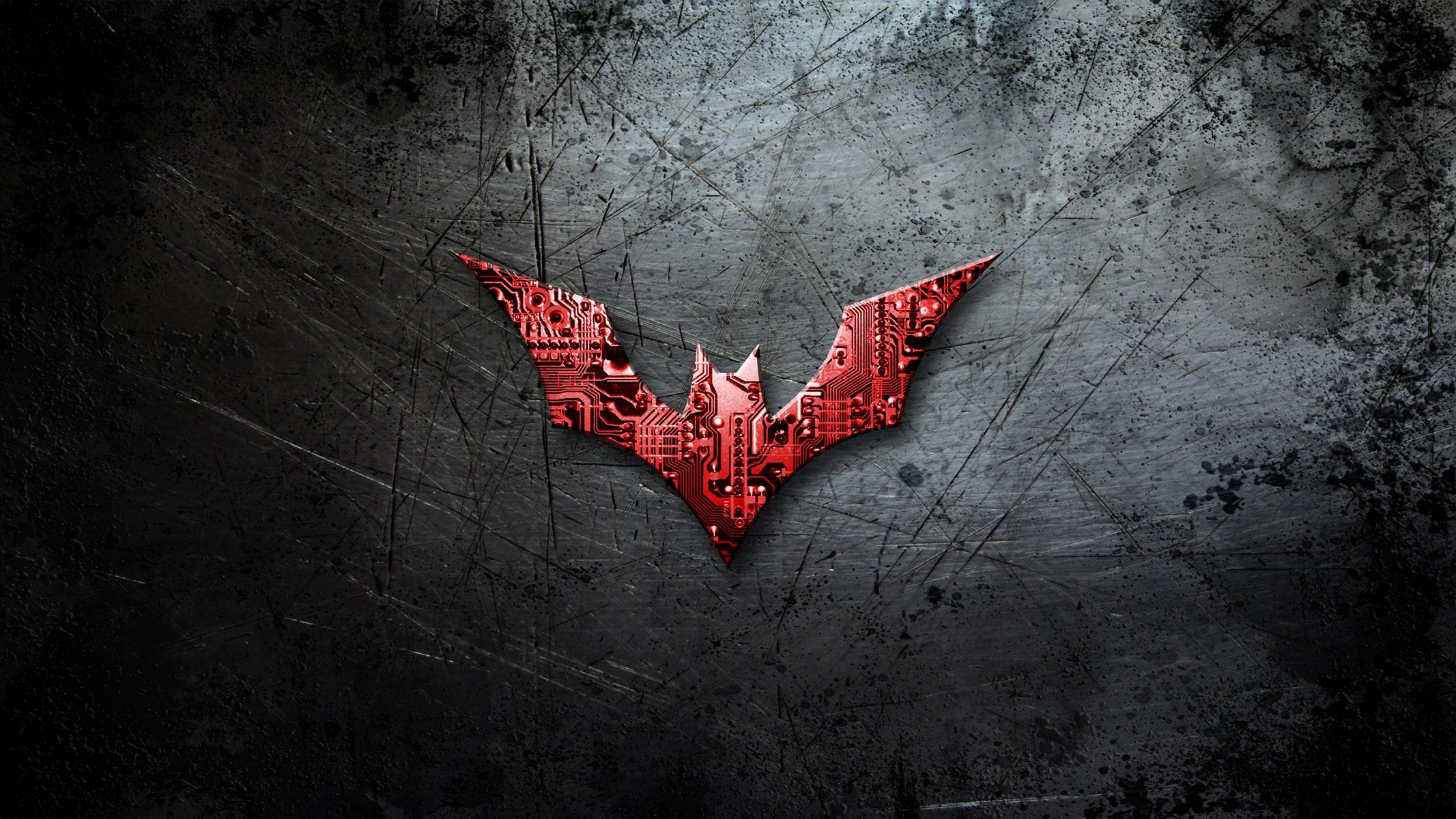 batman batman logo dc komiksy metal scratch chipy batman przyszłości