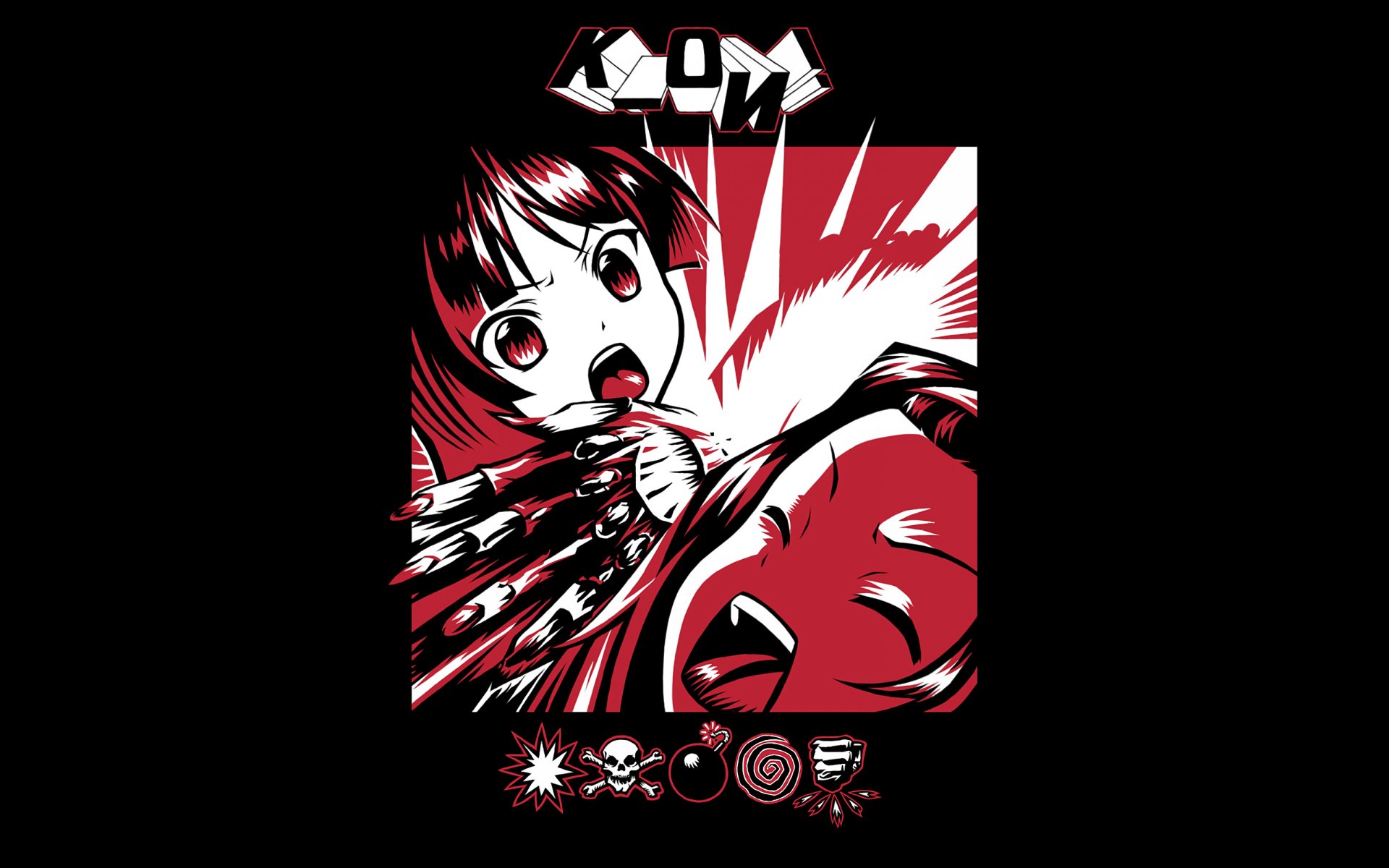 kmfdm k-on symboles art saiko dagashi couverture album musique anime keyon musique légère akiyama mio tainaka ritsu filles haine humeur minimalisme