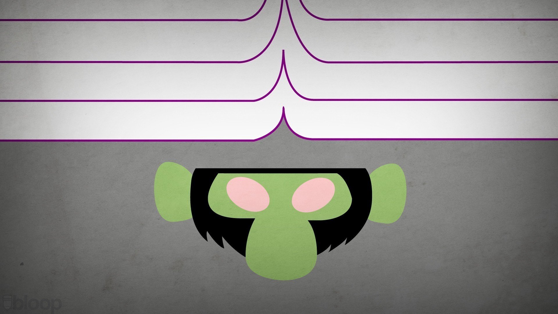 blo0p minimalism powerpuff girls mojo jojo