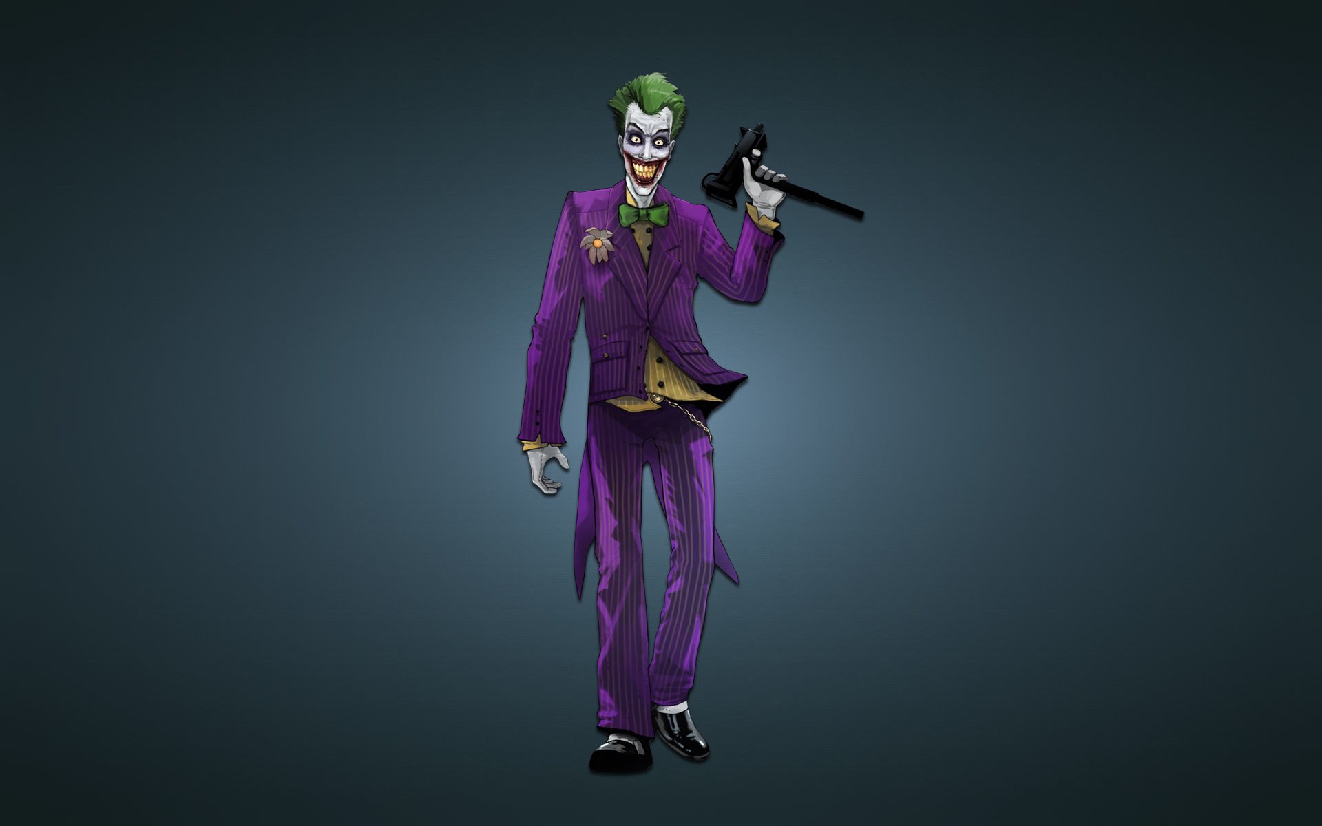 joker burlone macchina arma batman fumetto