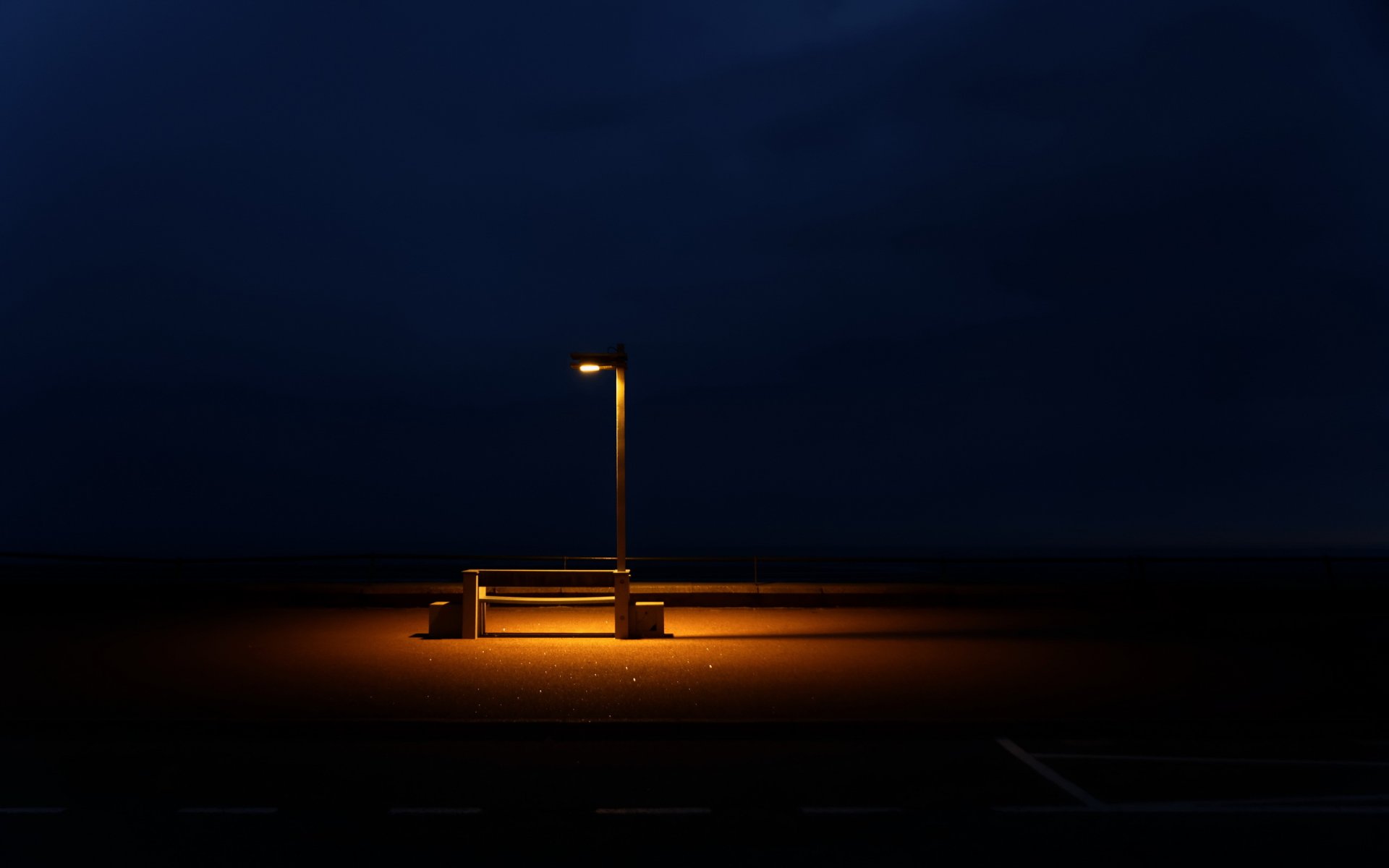 night bench light