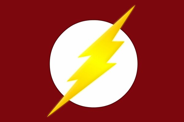 Logo DC de la bande dessinée sur fond rouge