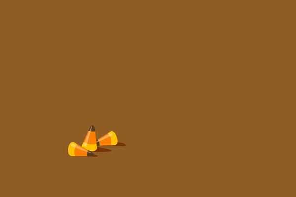 A pile of cones in the style of minimalism