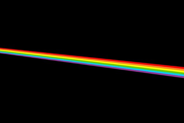 Rainbow black background color