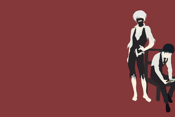 Illustration de l anime dans un style minimaliste