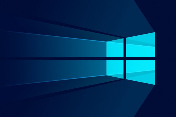 Logotipo de Microsoft sobre fondo azul