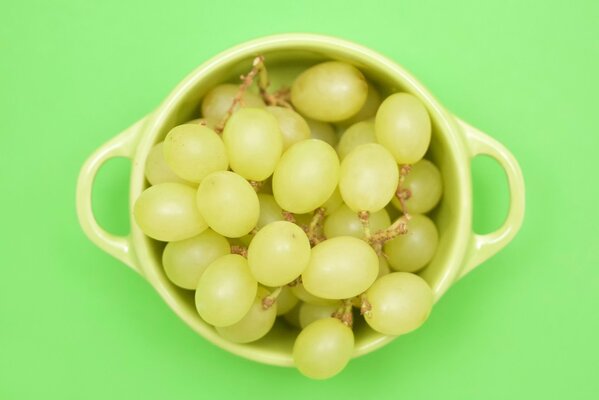 Green cube cup grapes