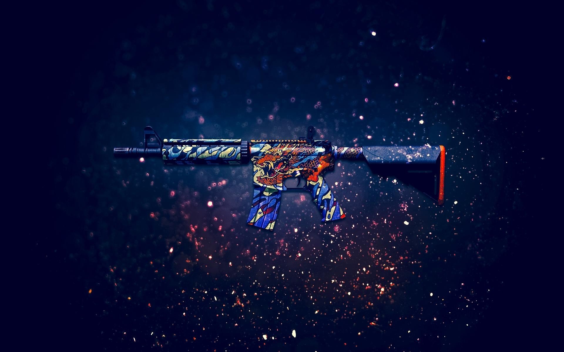 assault rifle weapon background