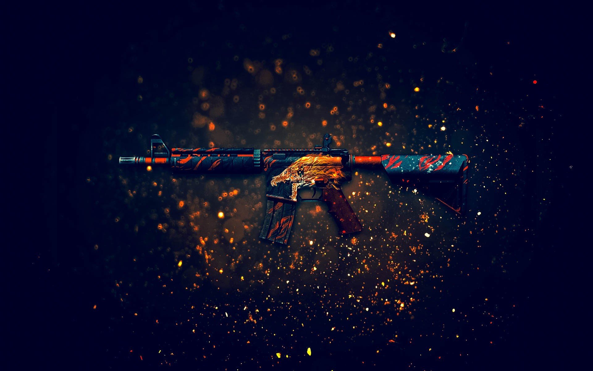 assault rifle weapon background