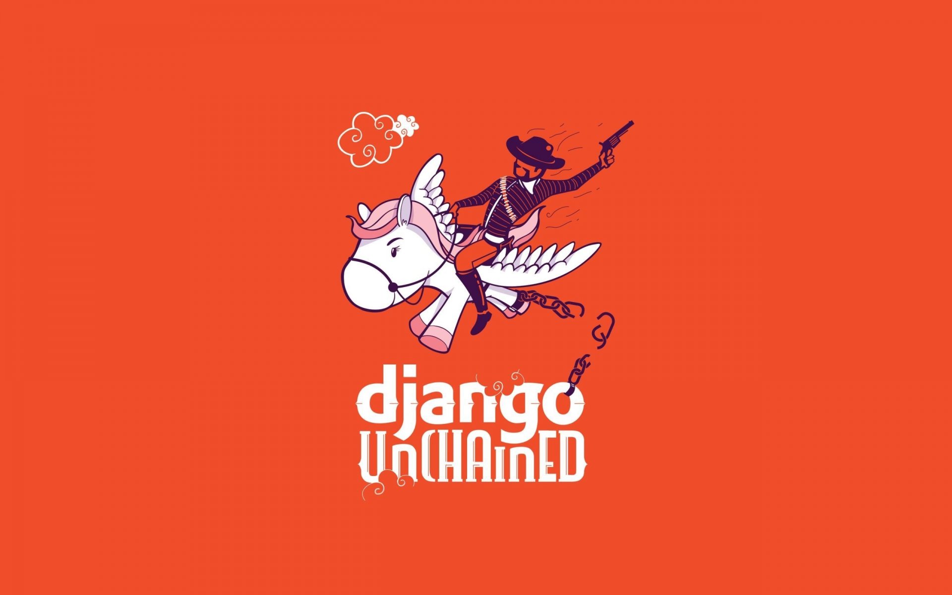 django unchained django unchained kucyk kajdany pistolet tło