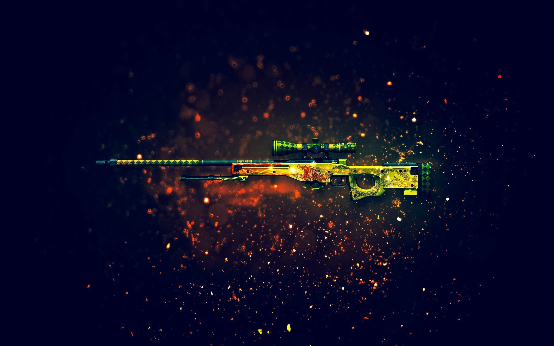 francotirador rifle arma cs: go fondo