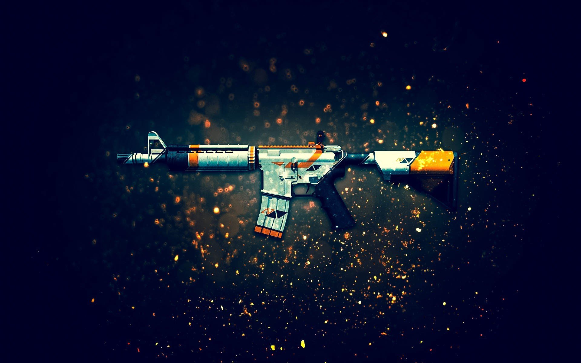 assault rifle weapon cs:go background